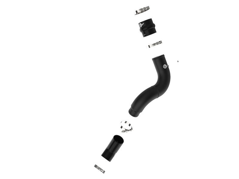aFe 19-23 RAM Diesel L6-6.7L BladeRunner 3.5 IN Aluminum Cold Charge Pipe - Black - Image 2