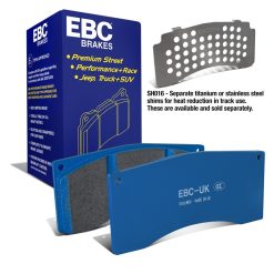 EBC Ford Saleen Mustang Alcon front calipers Bluestuff Front Brake Pads