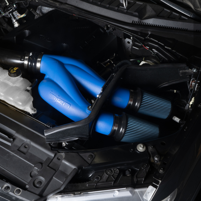 Injen 15-25 Ford F-150 V6-3.5L Twin Turbo PF Cold Air Intake System - Race Blue - Image 4