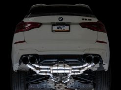 AWE Tuning 20-25 BMW X3 M/M Comp (F97) AWD SwitchPath Axle-Back Exhaust - Diamond Black Tips - Image 9