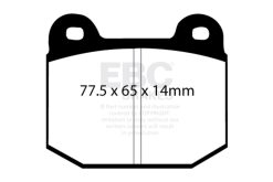 Alternative view of EBC 08+ Lotus 2-Eleven 1.8 Supercharged Yellowstuff Front Brake Pads