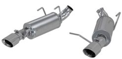 Alternative view of MBRP 11-14 Ford Mustang V6 3in. Dual Muffler Axle Back Split Rear Exhaust System AL