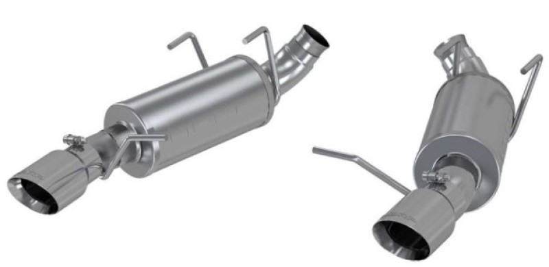 MBRP 11-14 Ford Mustang V6 3in. Dual Muffler Axle Back Split Rear Exhaust System AL - Image 2
