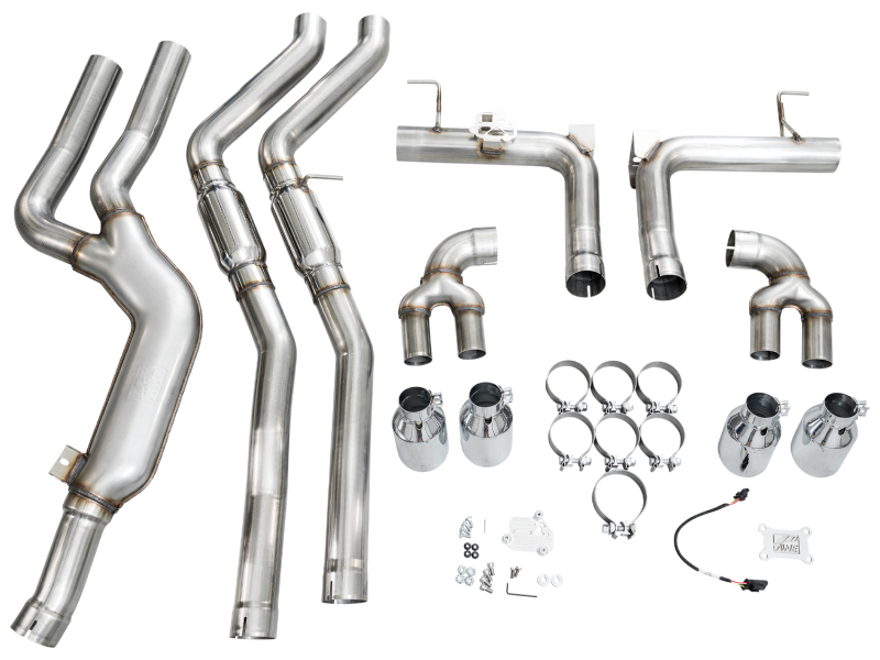 AWE Tuning 22-26 BMW M240i (G42) Track Edition Exhaust - Chrome Silver Tips - Image 17