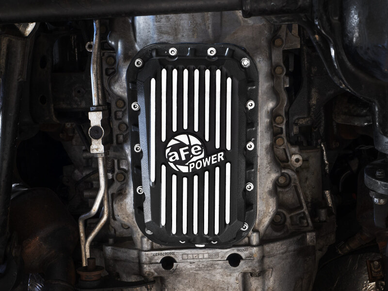 aFe POWER Pro Series Engine Oil Pan Black w/ Machined Fins Jeep Wrangler (JK) 12-18 V6-3.6L - Image 2