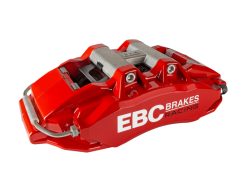 EBC Racing 07-13 BMW M3 (E90/E92/E82) Red Apollo-6 Calipers 380mm Rotors Front Big Brake Kit - Image 3