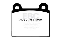 Alternative view of EBC Racing 69-75 Ferrari 246 Dino 2.4L RP-X Front Brake Pads