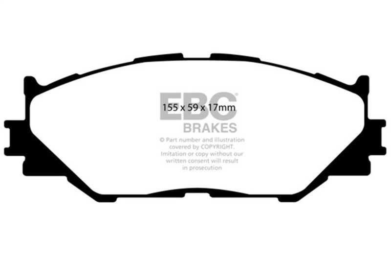 EBC 06-08 Lexus IS250 2.5 Yellowstuff Front Brake Pads - Image 2