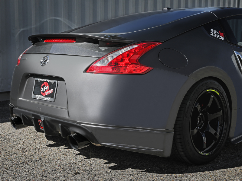 aFe Takeda Cat-Back Exhaust System Nissan 370Z 09-20 V6-3.7L- Black Tip - Image 3