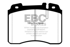 Alternative view of EBC 95-97 Mercedes-Benz C36 AMG (W202) 3.6 Yellowstuff Front Brake Pads