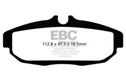 Alternative view of EBC 12 Ford Mustang 5.8 Supercharged (GT500) Shelby Yellowstuff Rear Brake Pads