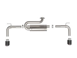 aFe 2023+ Mazda CX-50 Takeda 2.5in 304 SS Axle-Back Exhaust System w/ Carbon Fiber Tips - Image 4