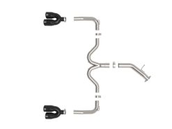 Alternative view of aFe 22-24 Kia Forte GT 1.6L 3in-2.5in 304 Stainless Steel Axle-Back Exhaust w/ Black Tips