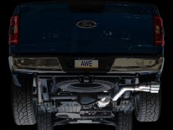 AWE Tuning 21-25 Ford F150 (14th Gen Reg Cab) Cat-Back Exhaust - 4.5in Dual Side Exit Chrome Tips - Image 11