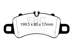 EBC 17-18 Porsche 718 Boxster 2.5L Redstuff Front Brake Pads