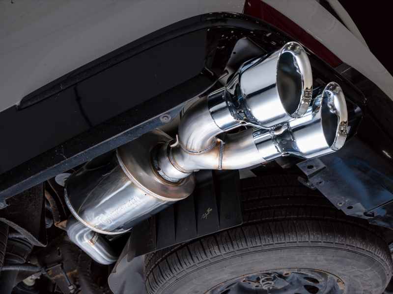 AWE Tuning 2021+ Cadillac Escalade 6.2L ESV 0FG Dual Exit Exhaust System w/ 5in Chrome Silver Tips - Image 7