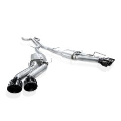 Stainless Works 22-25 Cadillac CT5-V Blackwing Catback Exhaust - Black Chrome Tips