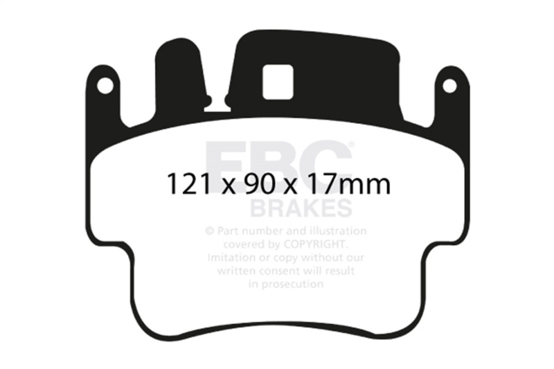EBC 98-05 Porsche 911 (996) (Cast Iron Rotor only) 3.4 Carrera 2 Bluestuff Front Brake Pads - Image 2