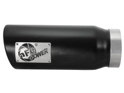 aFe MACH Force-Xp Universal Exhaust Tip 4 IN Inlet x 5 IN Outlet x 12 IN L- Black Tip - Image 3