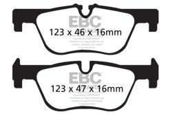 EBC 14-17 BMW 228 Coupe 2.0T Bluestuff Rear Brake Pads - Image 3