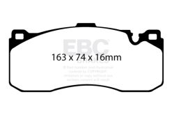 EBC Racing 11-13 BMW 1 Series (E82) Coupe RP-1 Race Front Brake Pads - Image 5