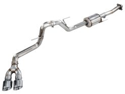 AWE Tuning 21-25 Ford F150 (14th Gen Reg Cab) Cat-Back Exhaust - 4.5in Dual Side Exit Chrome Tips
