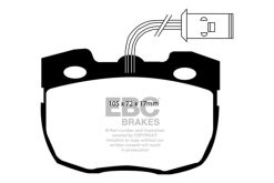 Alternative view of EBC 95-96 Land Rover Discovery (Series 1) 3.9 Yellowstuff Front Brake Pads