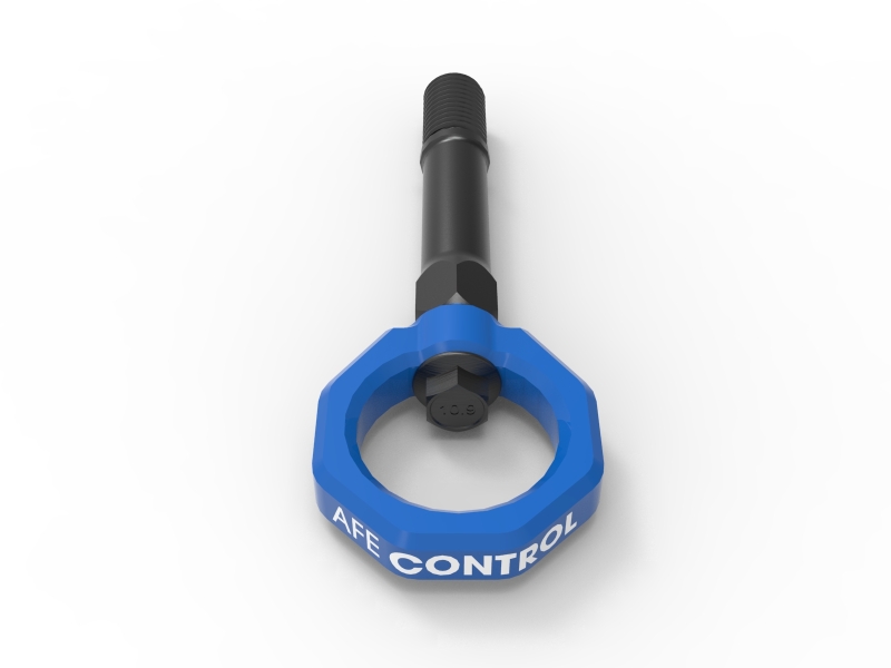 aFe CONTROL Front Tow Hook Nissan Z 23-25 V6-3.0LBlue - Image 3