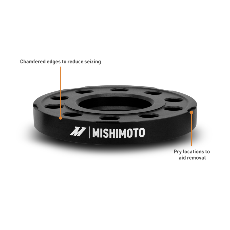 Mishimoto Wheel Spacers - 5x112 - 66.5 - 20 - M14 - Black