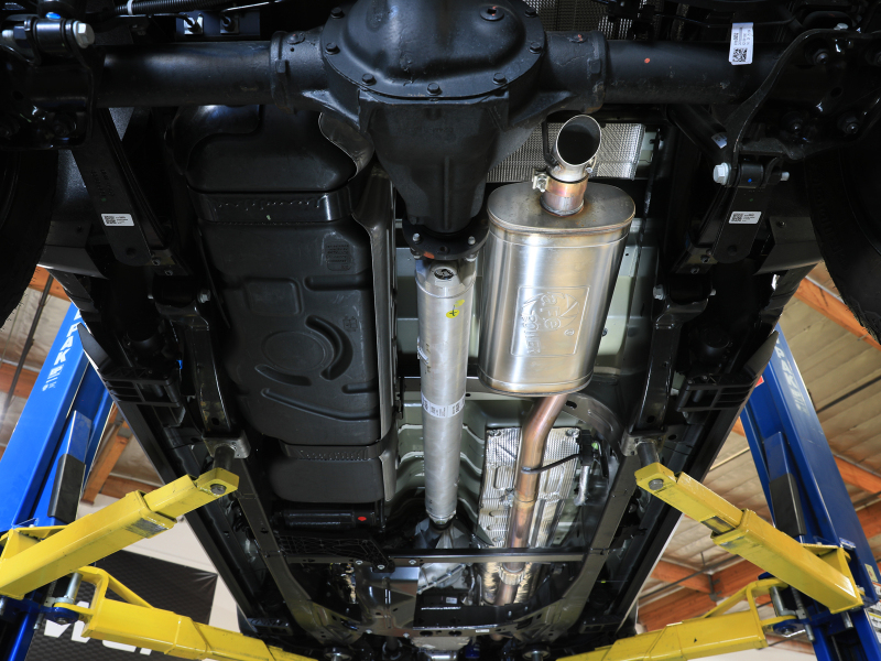aFe 23-25 GM Colorado/Canyon L4-2.7L (t) ROCK BASHER 3 IN 409 Stainless Steel Cat-Back Exhaust - Image 6