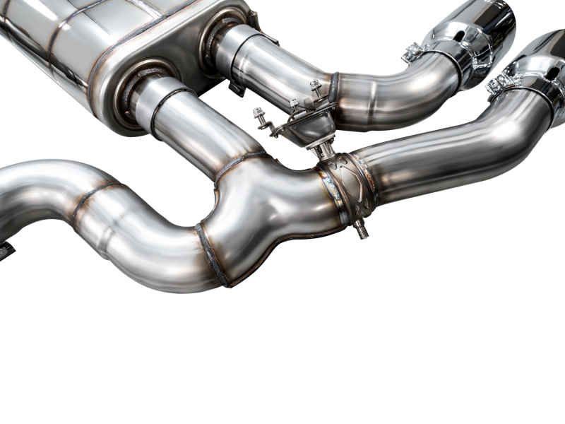 AWE Tuning 20-25 BMW X3 M/M Comp (F97) AWD SwitchPath Axle-Back Exhaust - Chrome Silver Tips - Image 7