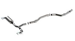 Alternative view of Borla 20-25 Toyota GR Supra ATAK Cat-Back Exhaust System w/ Chrome Tips