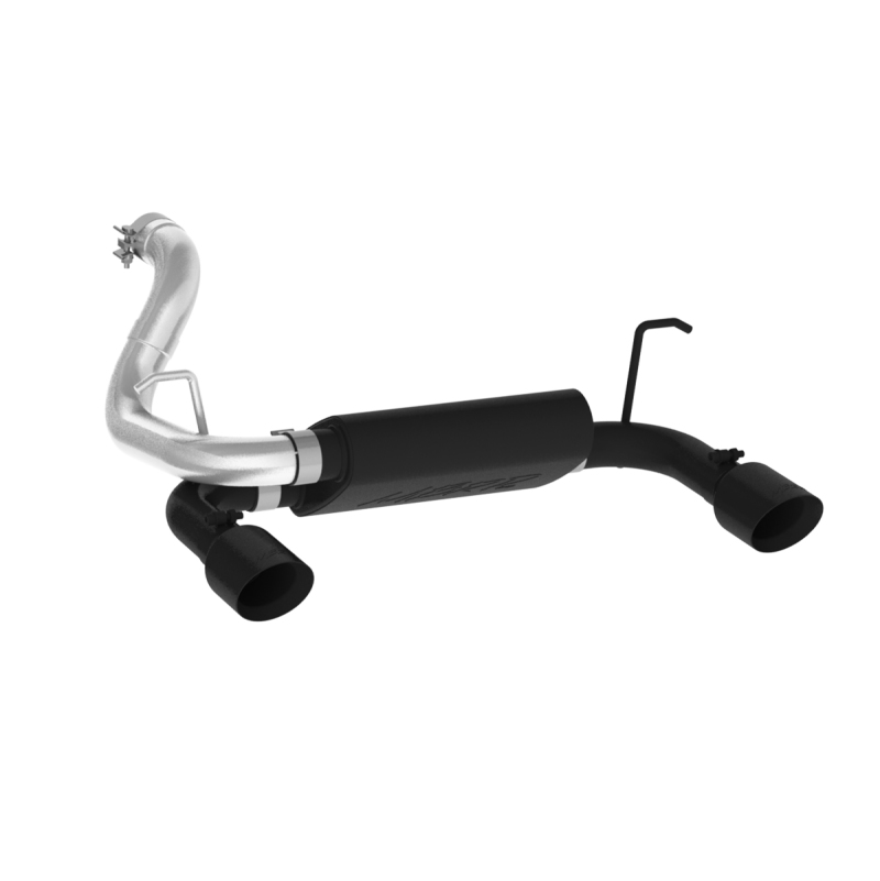 MBRP 2018+ Jeep Wrangler (JL) 3.6L V6 Dual Rear Exit Axle Back BLK Exhaust System - Image 2