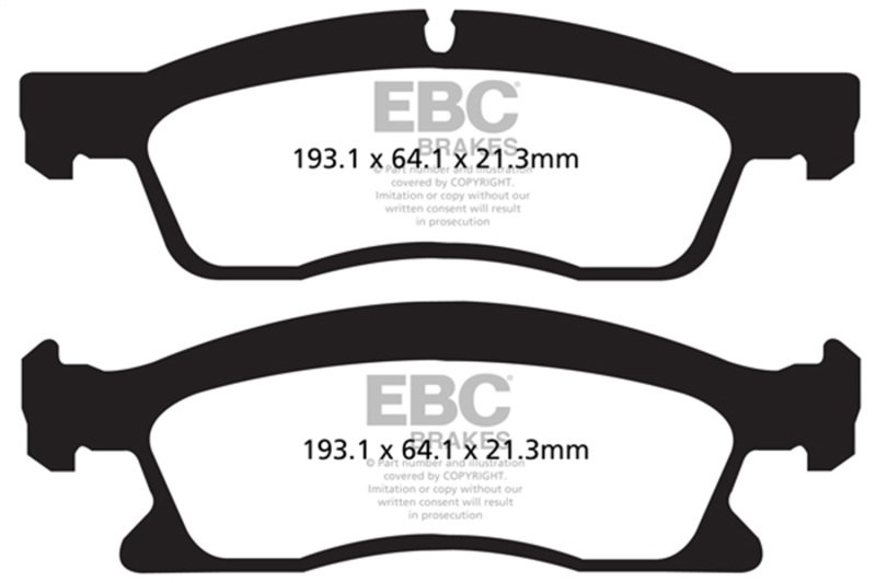 EBC 13-18 Dodge Durango 5.7L Extra Duty Front Brake Pads