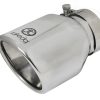 aFe Takeda Universal Exhaust Tip 2-1/2 IN Inlet x 4 IN Outlet x 6 IN L- Polished