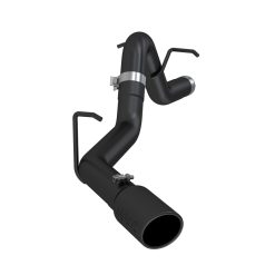Alternative view of MBRP 16-19 Chevy/GMC Colorado/Canyon Duramax 3in Filter Back Single Side Black Coated Exhaust System