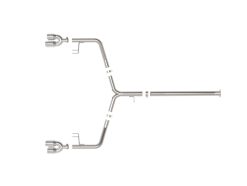 Alternative view of aFe Takeda 21-24 Kia K5 GT L4-2.5L (t) SS Axle-Back Exhaust System w/ Polished Tips