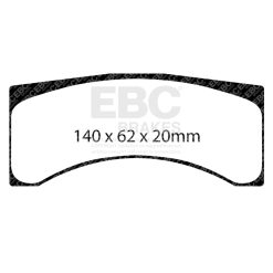 EBC Racing Brembo B266 POT GT SR-21 Sintered Race Brake Pads