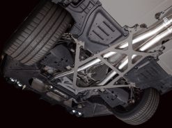 Alternative view of AWE Tuning BMW G90/G99 M5 Touring Edition Cat-Back Exhaust - Chrome Silver Tips