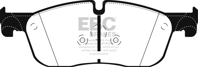 EBC 2016+ Land Rover Range Rover Evoque 2.0L Turbo Yellowstuff Front Brake Pads - Image 2