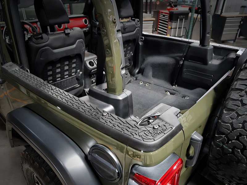aFe 18-24 Jeep Wrangler JL (2-Door Models w/ 3-Piece Hard-Top Only) Terra Guard Tub Rail Covers - Image 5
