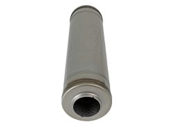 aFe MACH Force-Xp Muffler 2-1/2 IN ID Center/Center x 5 IN Dia. x 18 IN L - Round Body - Image 3