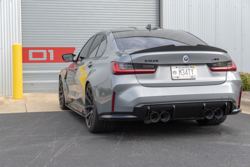 Dinan 21-27 BMW M3/M4 (G80/G82/G83) Valved Axleback Exhaust System - Black Tips - Image 9