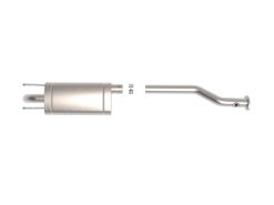 Alternative view of aFe 00-04 Toyota Tacoma ROCK BASHER 2.5in 409 SS Cat-Back Exhaust - L4-2.7L / V6-3.5L