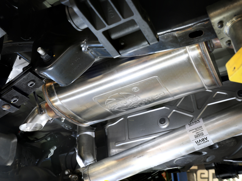aFe 23-25 GM Colorado/Canyon L4-2.7L (t) ROCK BASHER 3 IN 409 Stainless Steel Cat-Back Exhaust - Image 4