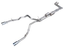 Alternative view of AWE Tuning 2025+ RAM 1500 3.0TT Rebel 0FG Cat-Back Exhaust w/ Chrome Silver Tips
