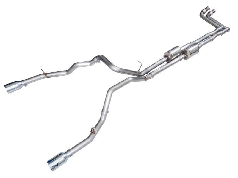 AWE Tuning 2025+ RAM 1500 3.0TT Rebel 0FG Cat-Back Exhaust w/ Chrome Silver Tips - Image 2