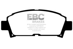 EBC 93-95 Toyota MR2 2.0T Bluestuff Front Brake Pads - Image 4