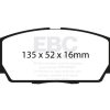EBC 07-11 Acura CSX (Canada) 2.0 Type S Redstuff Front Brake Pads