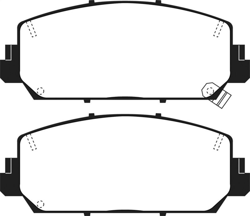 EBC 16+ Acura ILX 2.4 Yellowstuff Front Brake Pads - Image 2